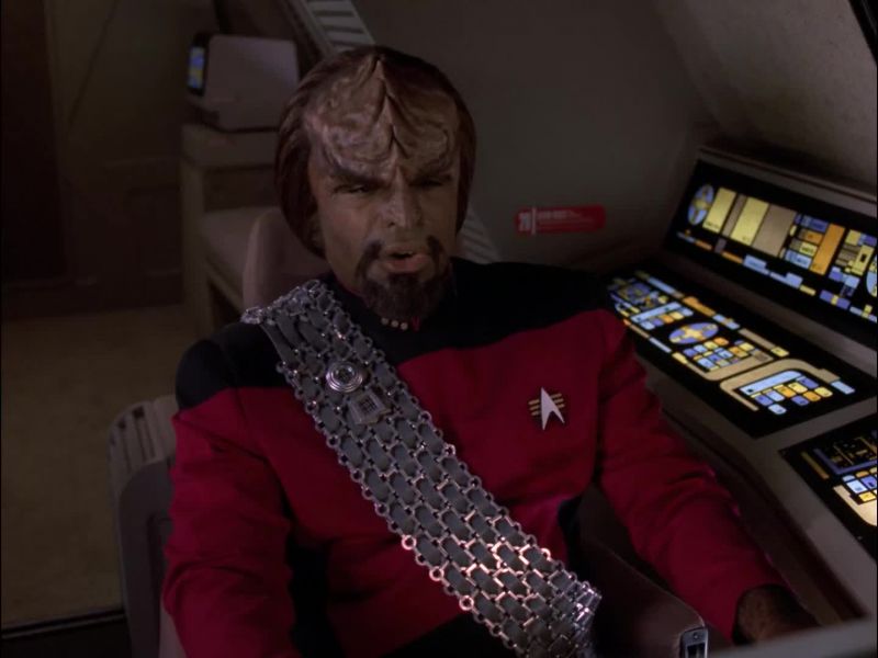 Worf to Enterprise. - Enterprise here