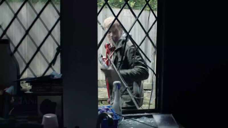 Works as a contractor in Stratford. Married, one kid