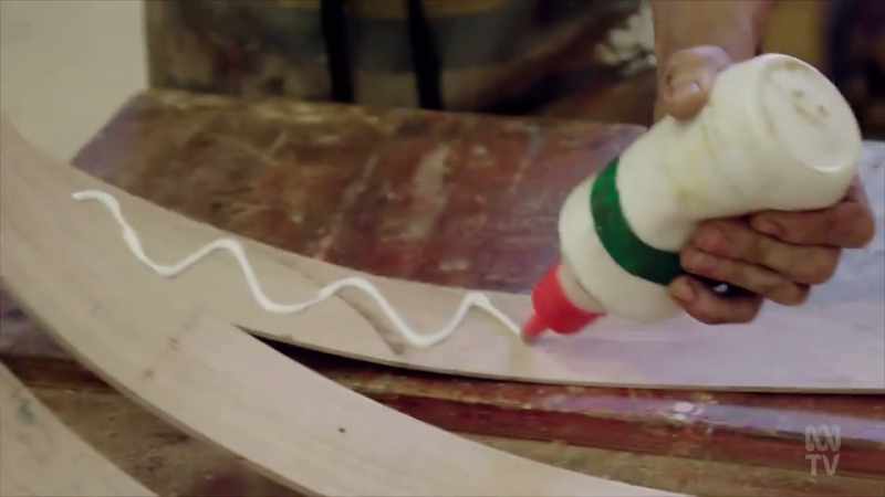 Worsfold used steam to help bend pieces of solid timber