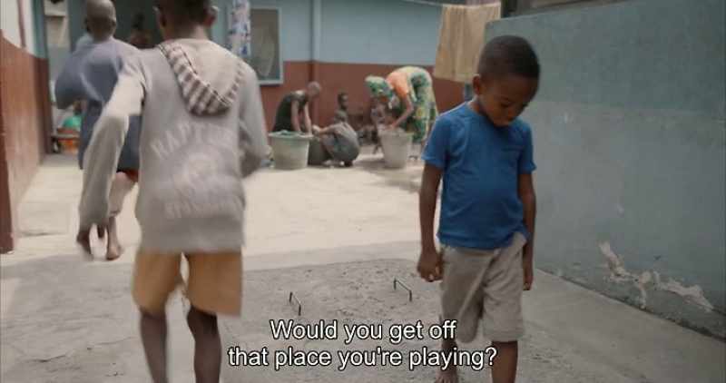 Would you get off that place you're playing?