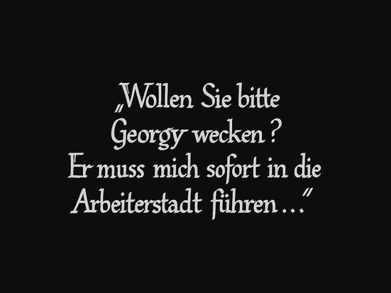 Would you please wake Georgy up?