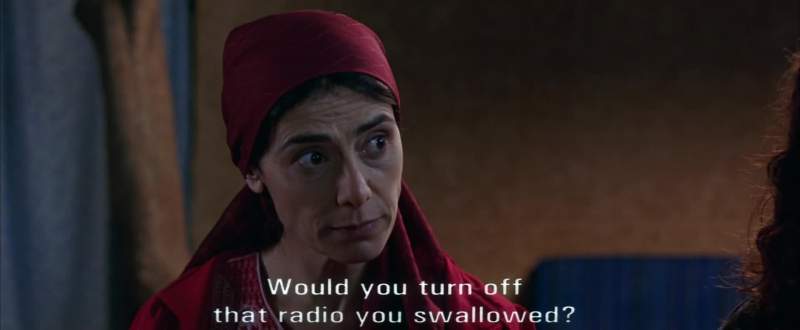 Would you turn off that radio you swallowed