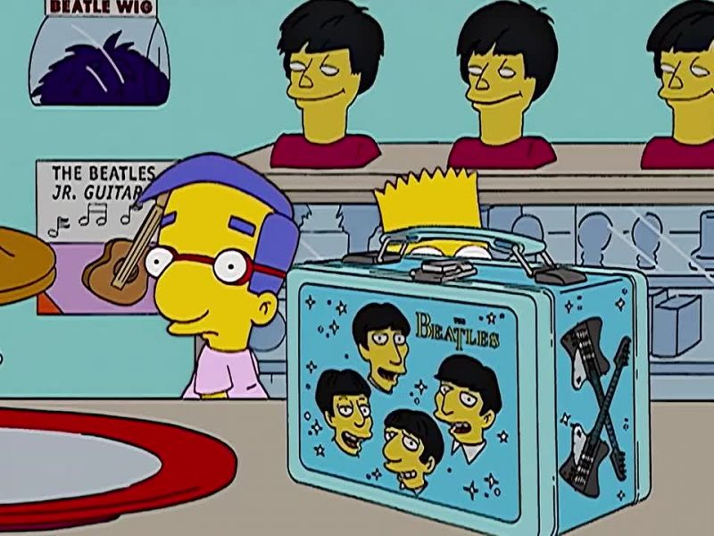 Wow! Mister Flanders is really into the Beatles