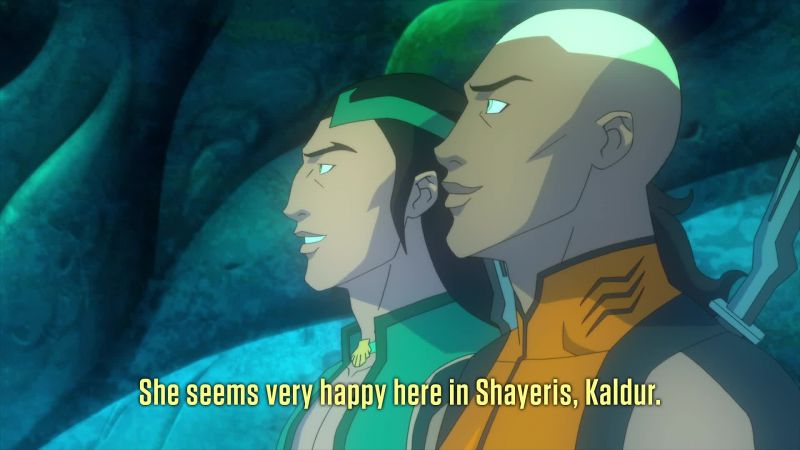 [Wyynde speaking in Atlantean]