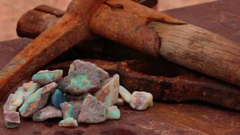 Yani and George have transparent crystal opal