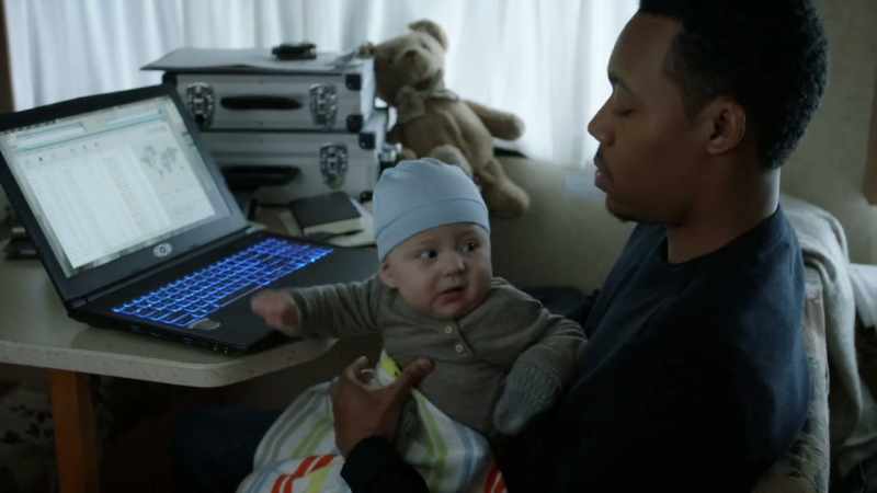 Yeah. [ Baby coos ]