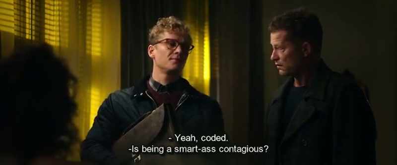 Yeah, coded. - ls being a smart-ass contagious?
