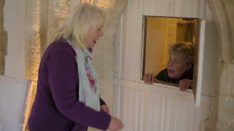 Yeah, here. -- That'll be dear. ALISON LAUGHS