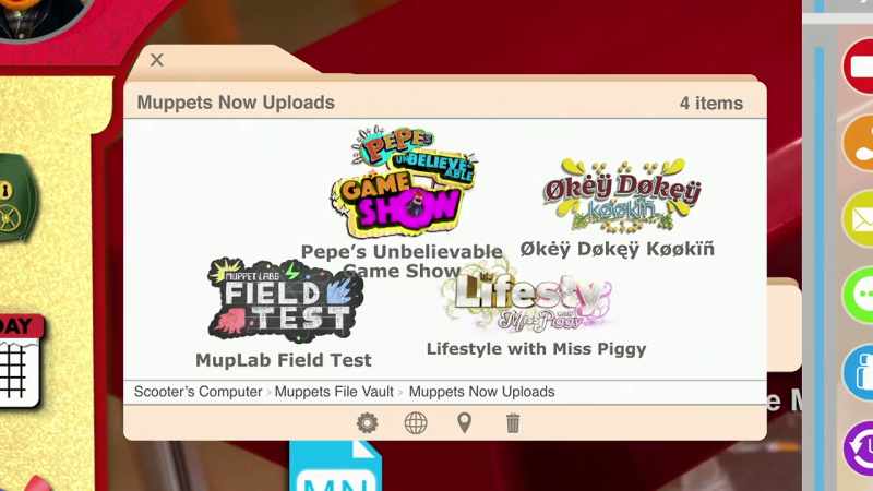Yeah, hey, I'm trying to upload my Muppets Now files