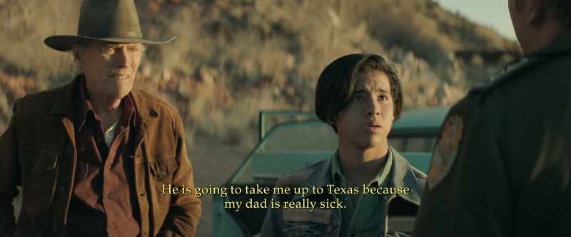 Yeah, his dad's enfermo in Texas