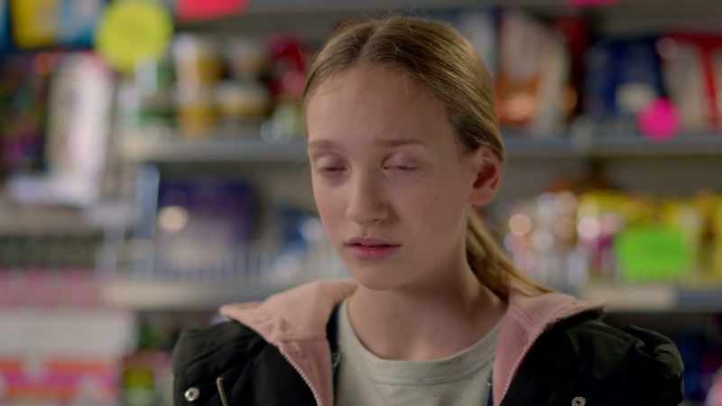 Yeah, she lives in the flat next door. I heard her crying.Poor thing