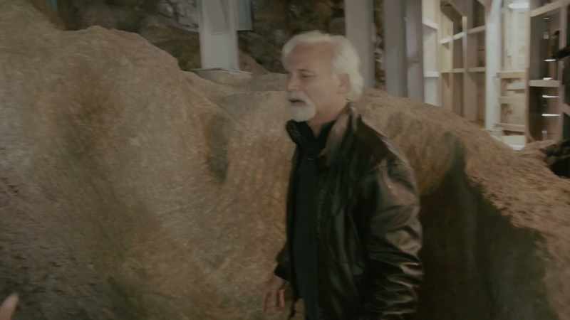 Yeah, right in the rock. It's not a stone
