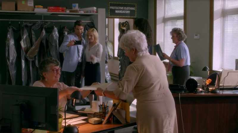 Yeah, the receptionist, office manager