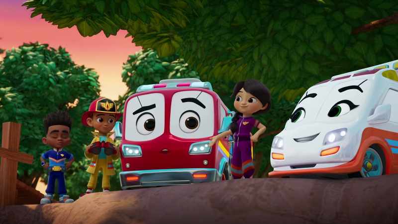 Yeah! Then Piston can swing back here with Jazzy and Piper