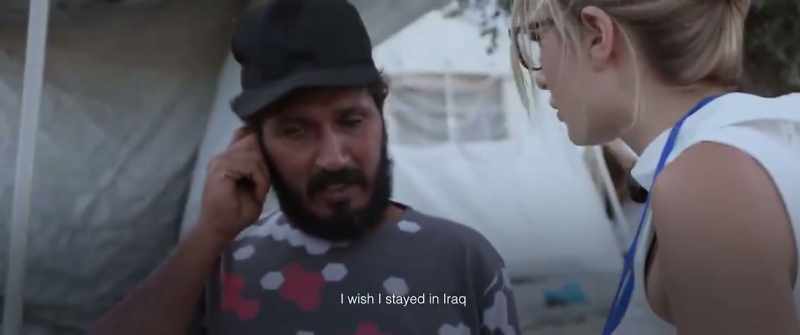 Yeah, yeah. You wish you stayed in Iraq? No, should've stayed in Iraq