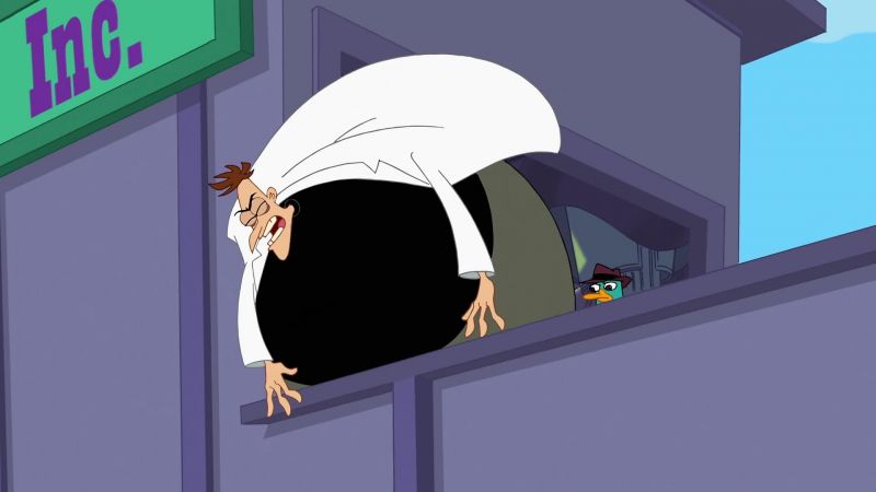 YELLS Curse you Perry the Platypus