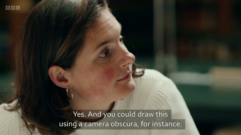Yes. And you could draw this using a camera obscura, for instance