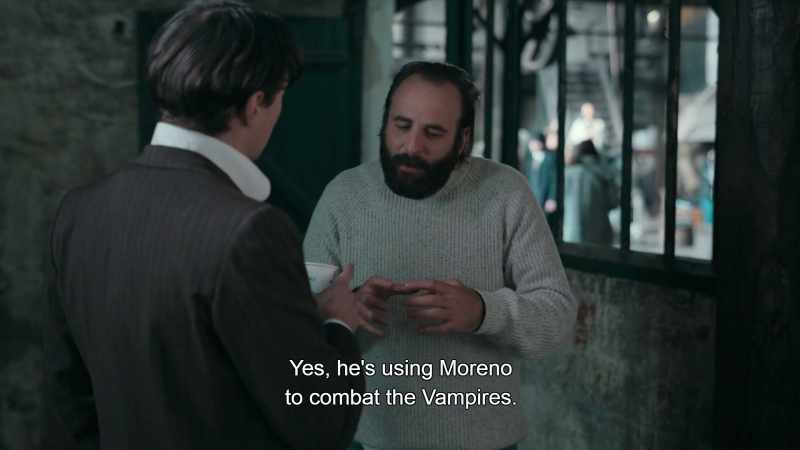 Yes, he's using Moreno to combat the vampires
