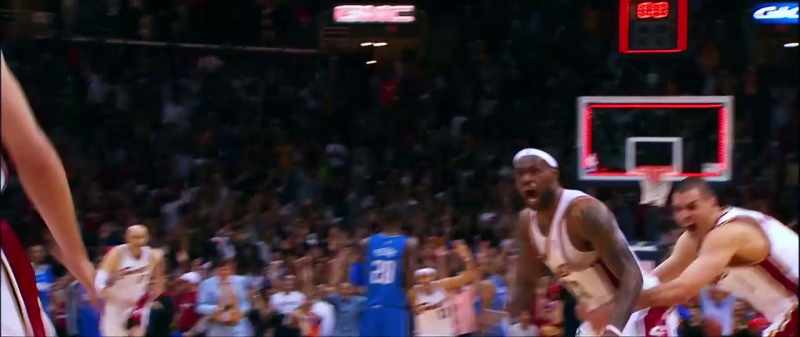 Yes! LeBron James at the buzzer!