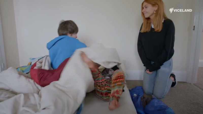 Yes, while she is under the cover! (LAUGHS)