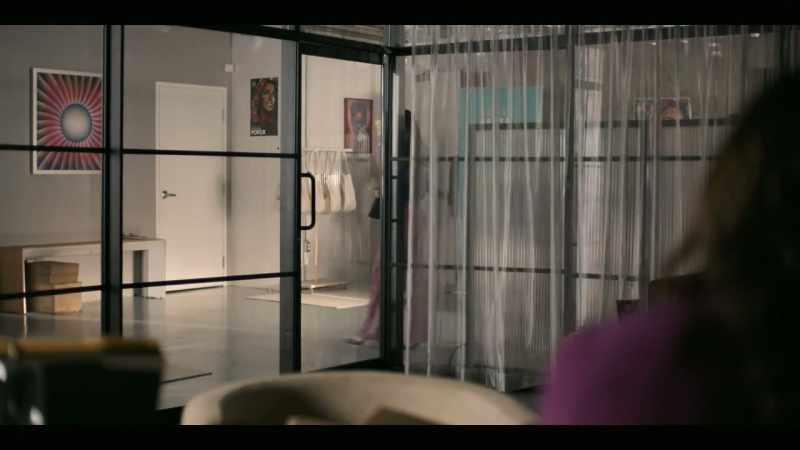 Yes. She's here. -[door opens]