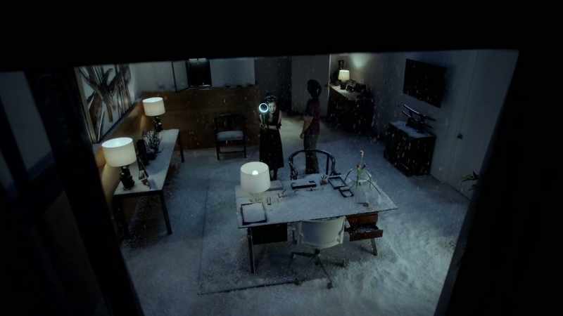 Yes, snow is actually coming from the ceiling
