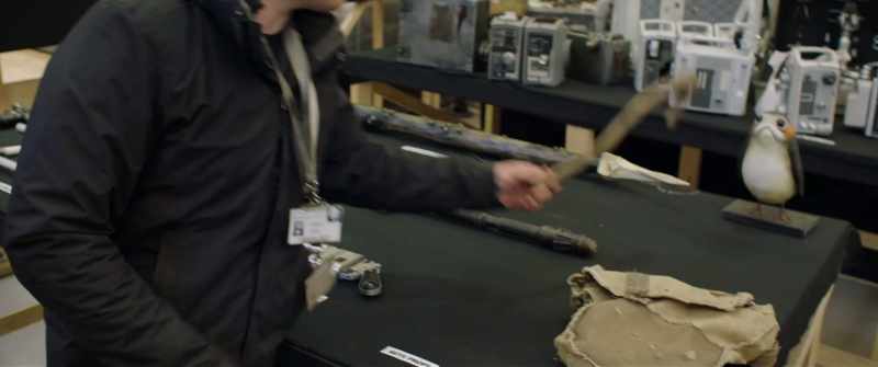 Yoda's cane, which we made for this one
