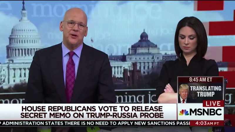 You had analysts talking on MSNBC speculating whether