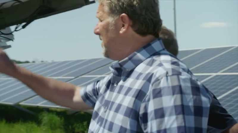 You basically have a solar panel here that's got silicon in it
