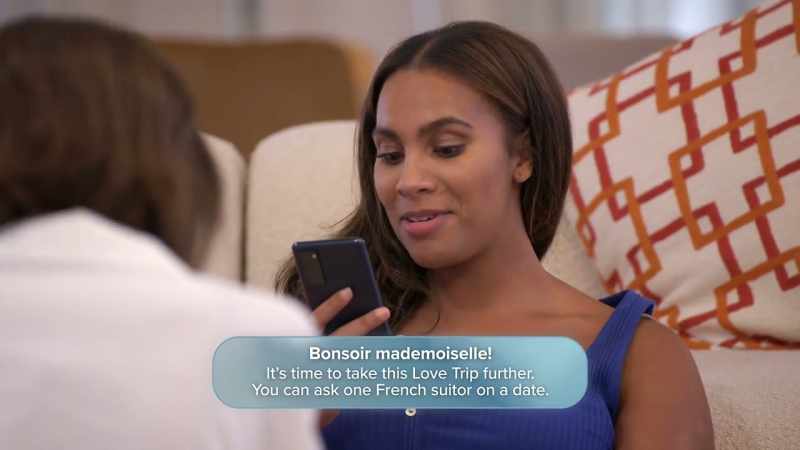 You can ask one French suitor on a date.