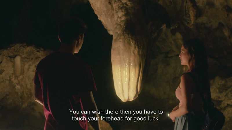 You can make a wish and touch it with your forehead so it may come true
