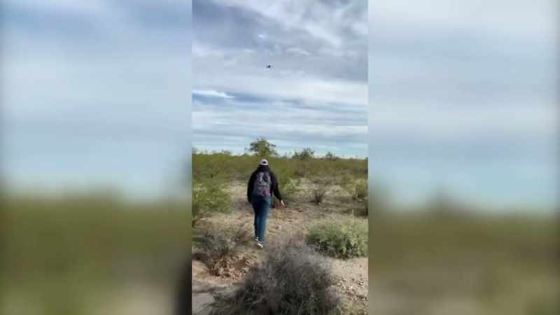 You can see David's got a drone in the sky