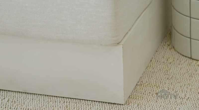 You can see the rough edges of MDF