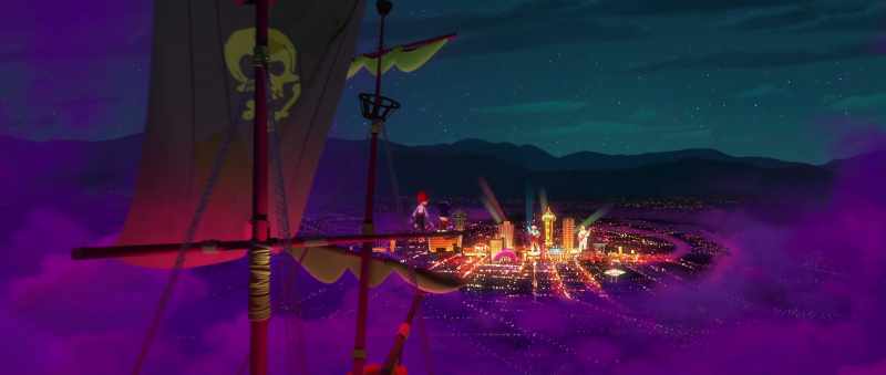 You can see we're approaching fabulous Las Vegas