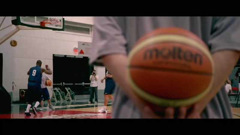 You can walk through the free-throw line when someone's shooting