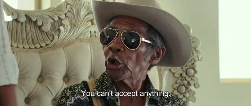 You can't accept anything