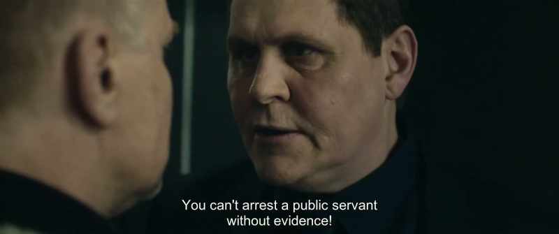 You can't arrest a public servant without evidence!