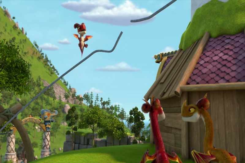 You clean fast. Wait, I still have to fix the zip line