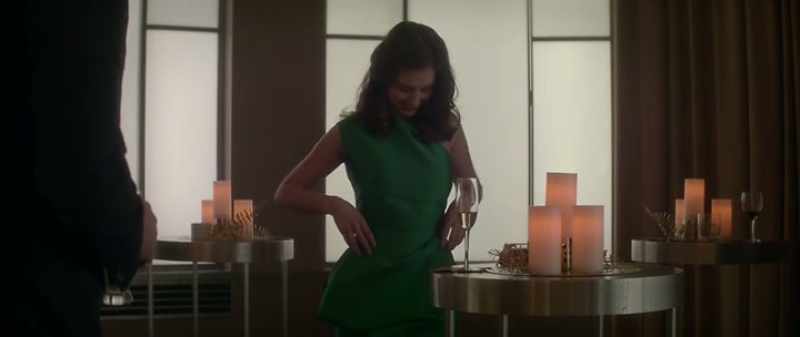 You clean up good./ It's the dress