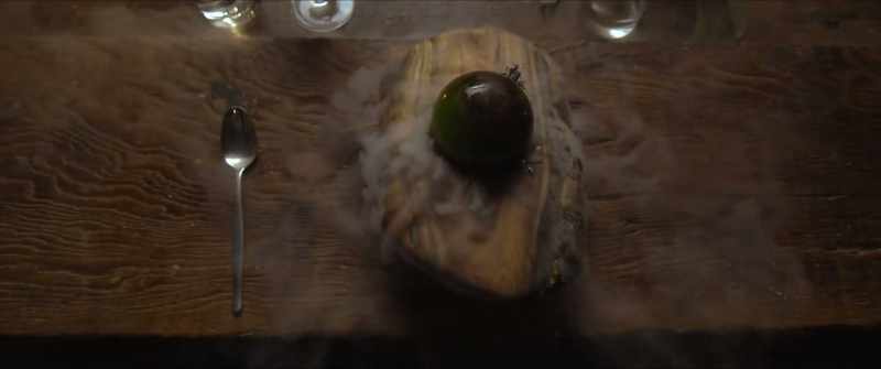 You crack open your isomalt ball and viola