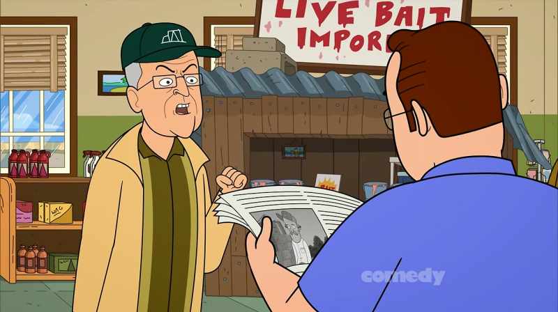 You crook! Your own father!