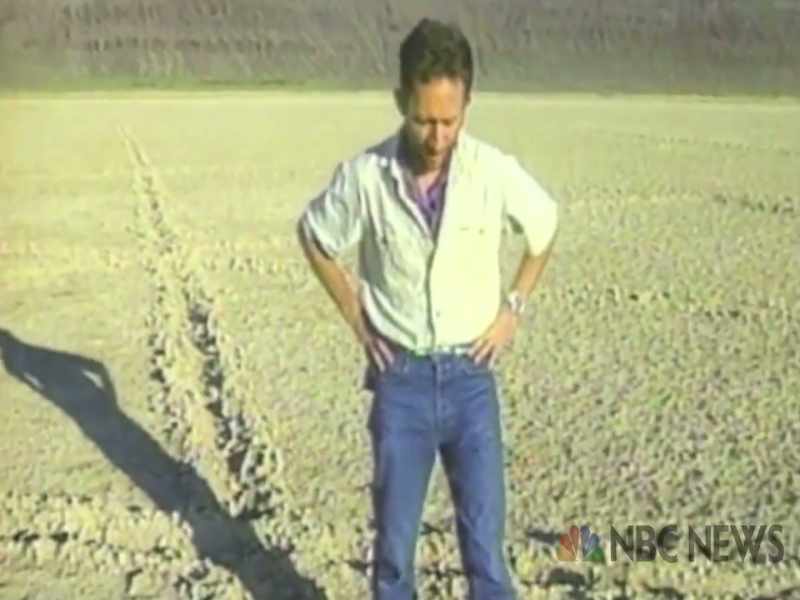 You do not see tire tracks
