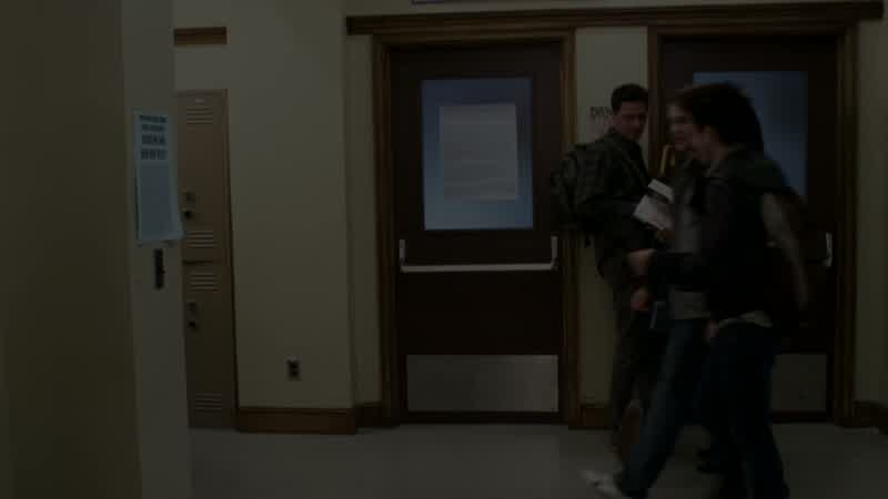 You don't have to come inside, mom