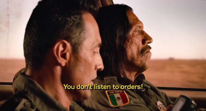 You don't listen to orders