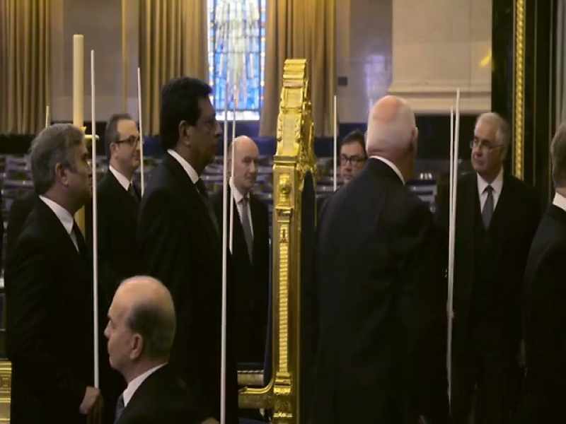 You don't need to get very close to the man in front