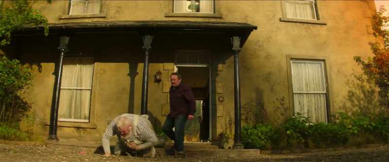 You fuckin' halfwit! -(Eoin groaning)