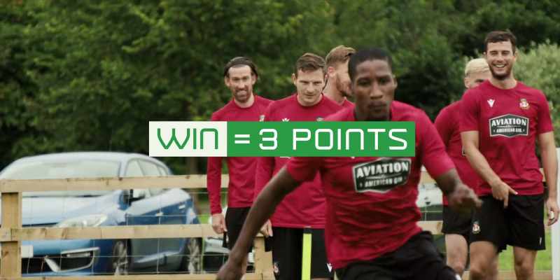 You get three points for a win