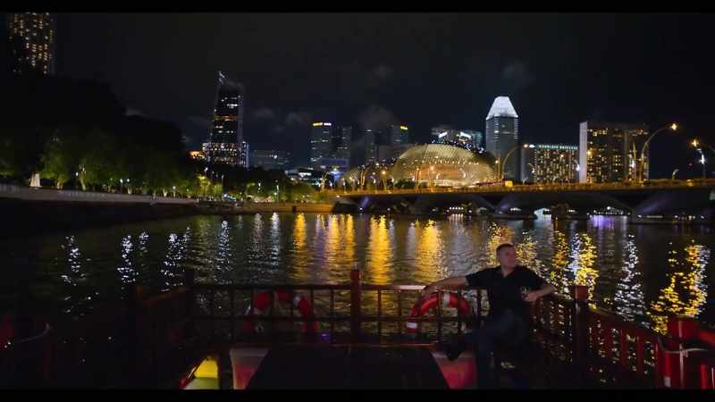 You go at night on the Singapore River