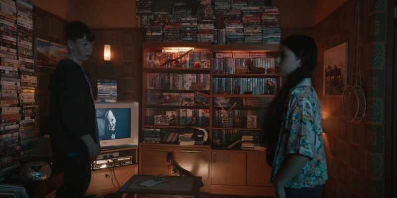 You go in, choose a film