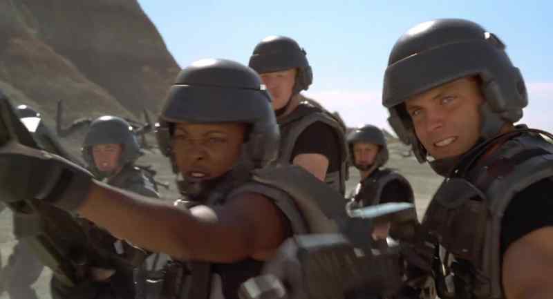 You got a bug problem, ma'am? - Ah, stow it, trooper!